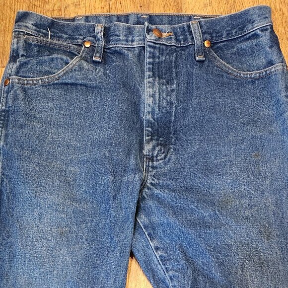 WRANGLER Straight Leg 100% Cotton Jeans - 32 x 36 - Picture 4 of 6